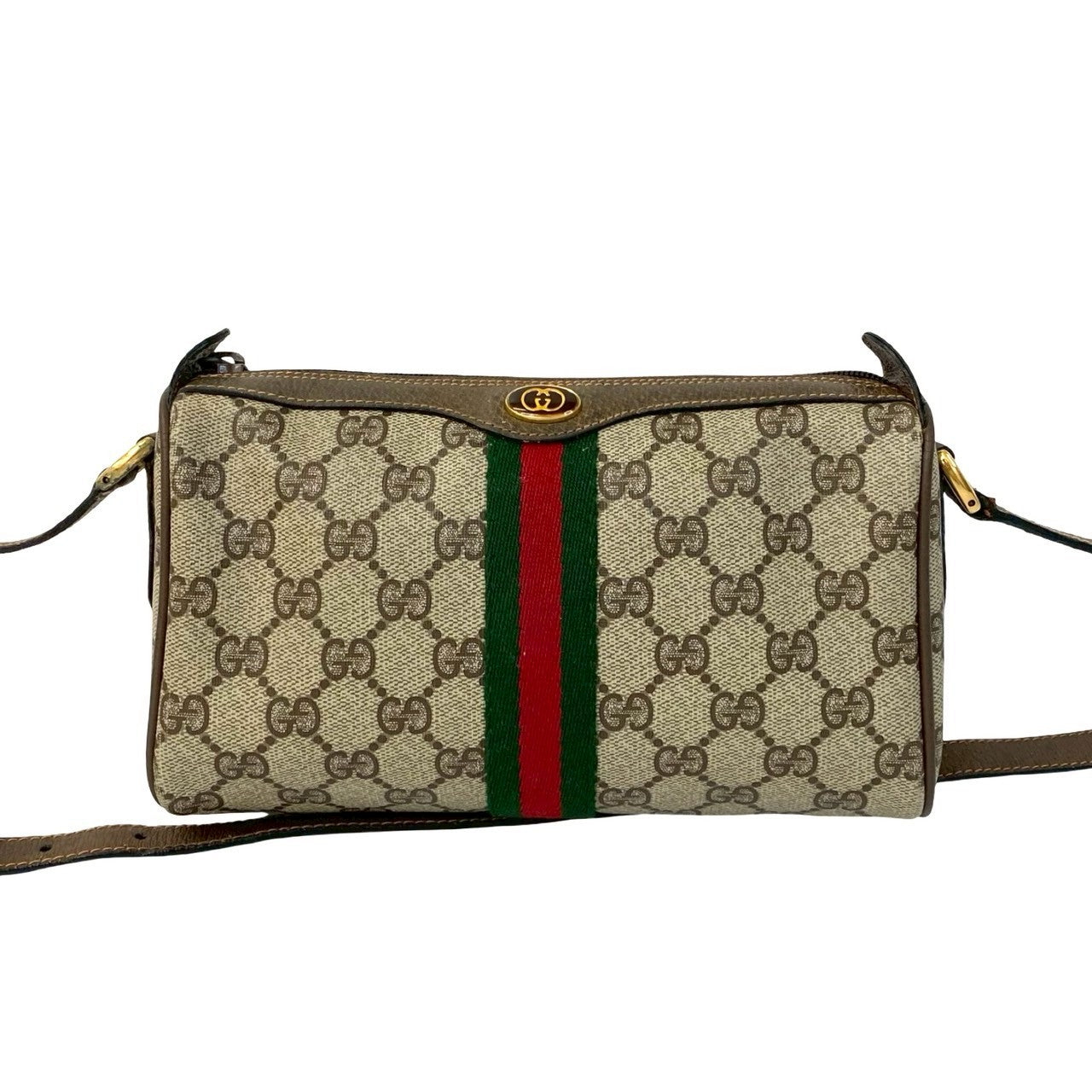 Gucci Pvc Shoulder Bag Leather Logo