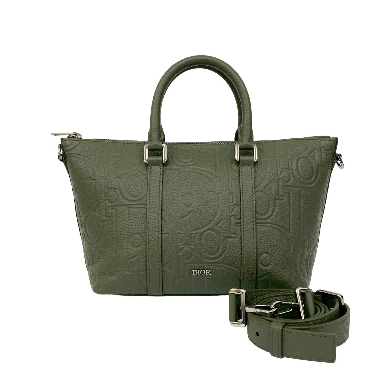 Dior Christian Gravity Weekender Pm 2Way Bag Leather Travel Bag