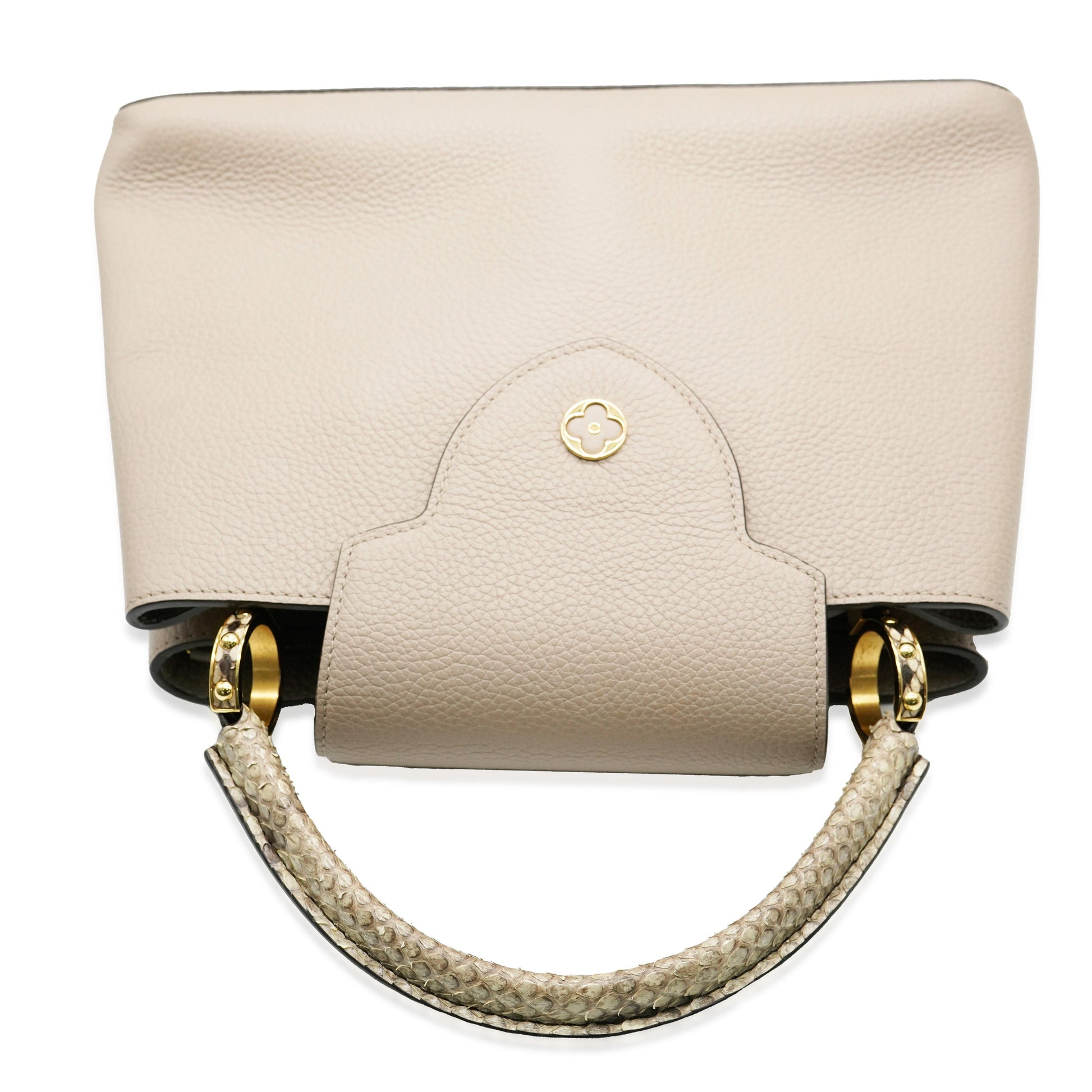 Louis Vuitton Galet Taurillon Capucines MM Python Hat