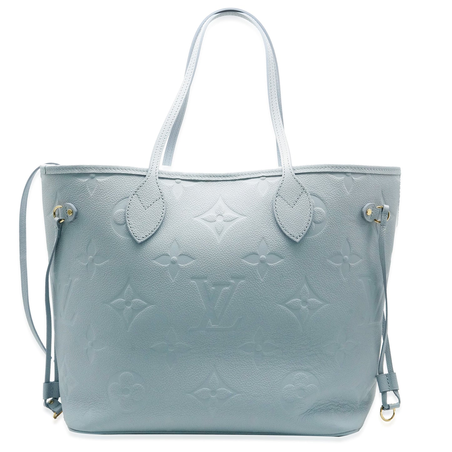 Louis Vuitton Hour Giant Empreinte Neverfull MM Monogram Blue Tote Bag