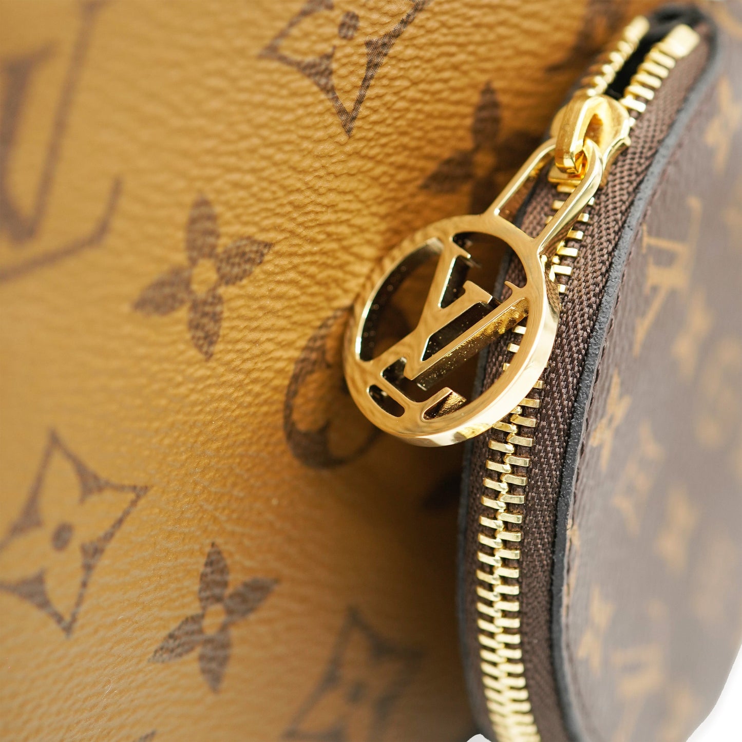 Louis Vuitton Reverse Giant Trio Pouch Monogram Canvas Handbag