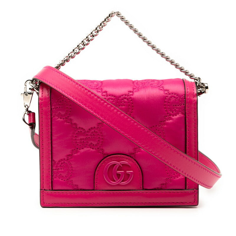 Gucci Marmont Matelassé 2Way Bag Leather Nylon Travel Bag