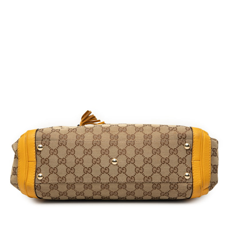 Gucci Bamboo 2Way Bag Canvas Travel Bag Bag 8