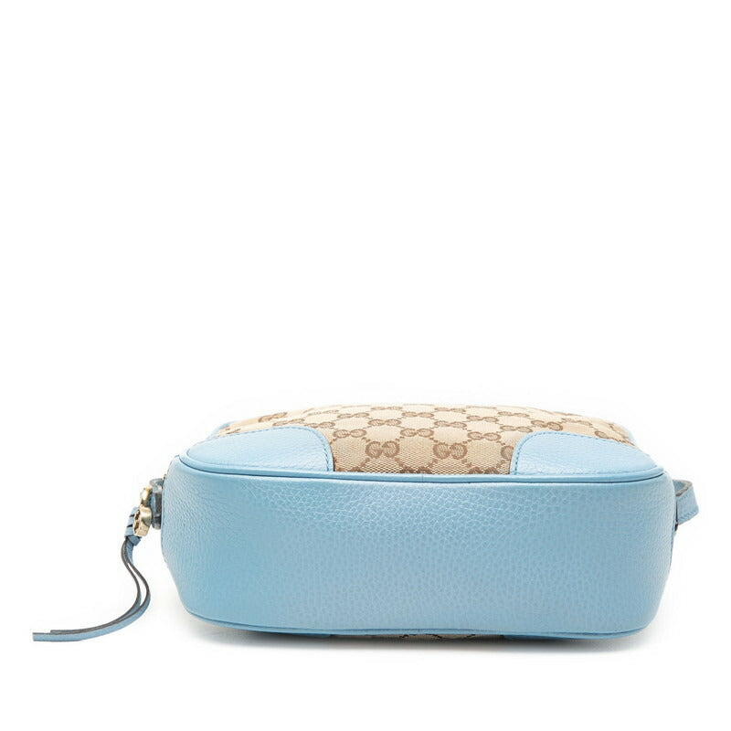 Gucci Shoulder Bag Leather Canvas 48