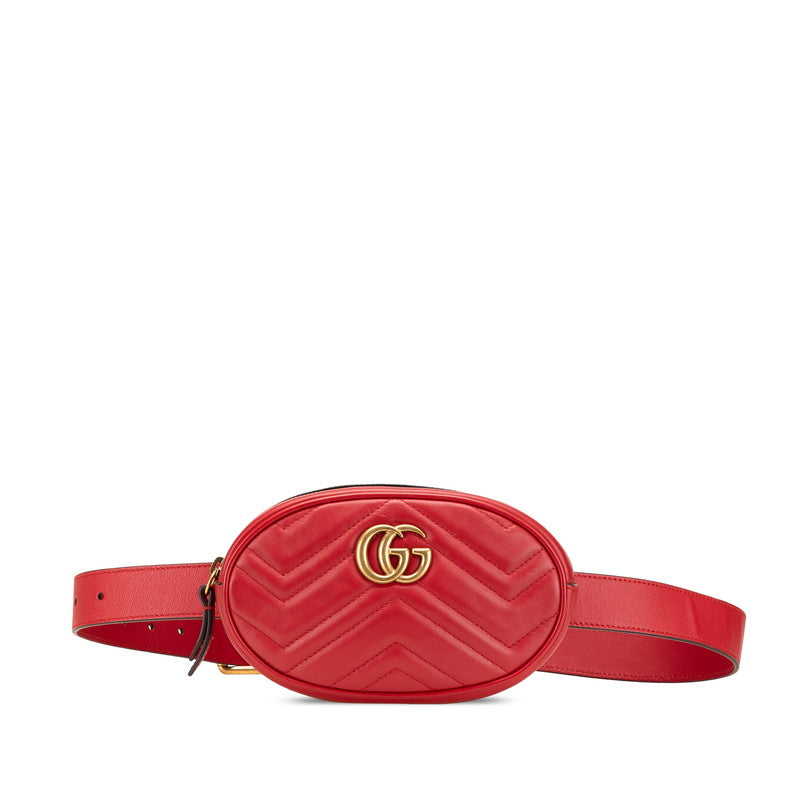 Gucci Marmont Waist Bag Leather Travel Bag