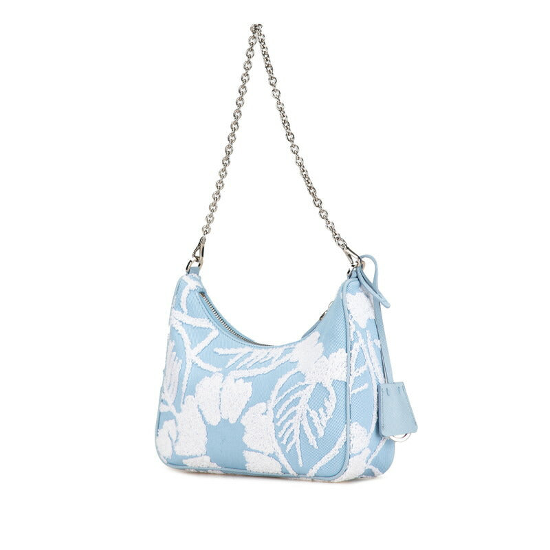 Prada Re Edition Embroidery 2Way Bag Canvas Travel Bag