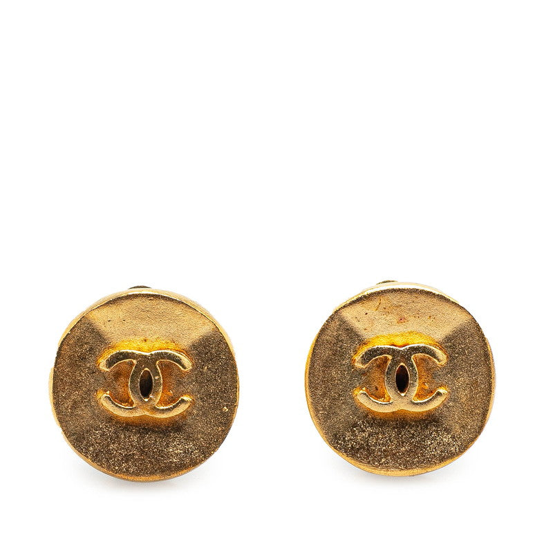 Chanel Gold Plated Coco Mark Earrings 93A Bag