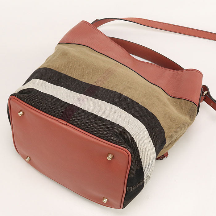 Burberry Shoulder Bag Nova Check Mega Check Tassel 2Way Multicolor Bucket