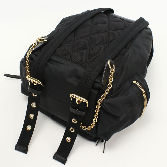 Burberry Backpack Backpack Women Leather Nylon Black