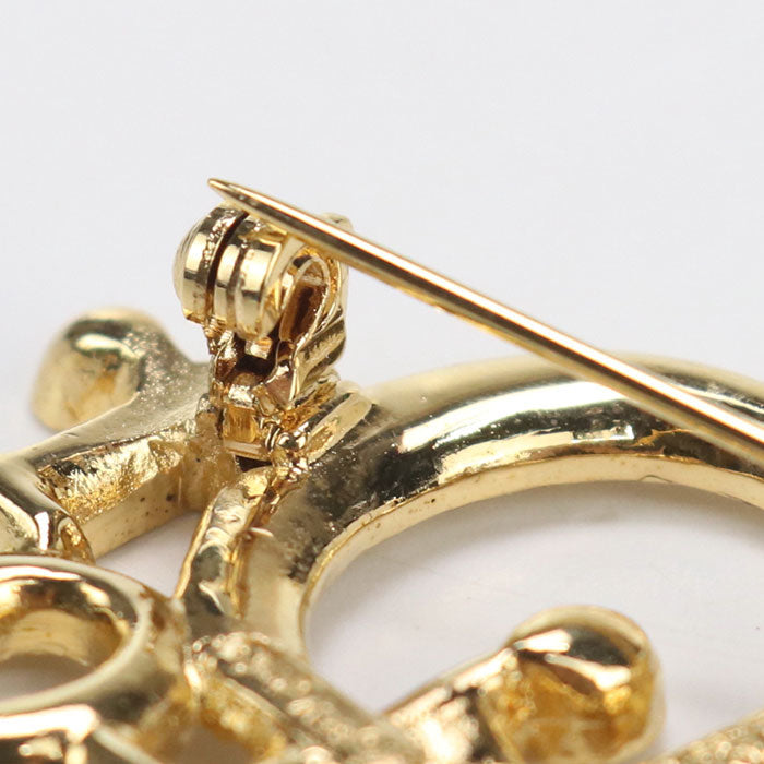 Dior Brooch Other Accessories Plated,Rhinestone Women Handbag Gold Logo Travel Bag