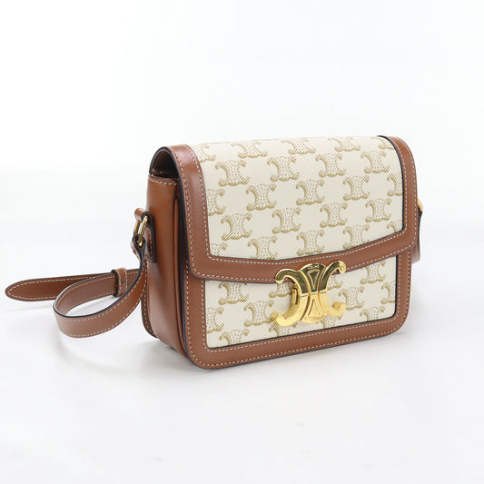 Bz Bc Teen Triomphebag Shoulder Pvc Calfskin Canvas White Shoulder Bag