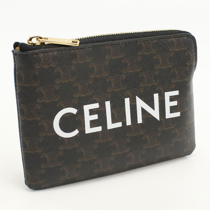Ca . No Coin Purse Triomphe Coin Canvas Black Travel Bag