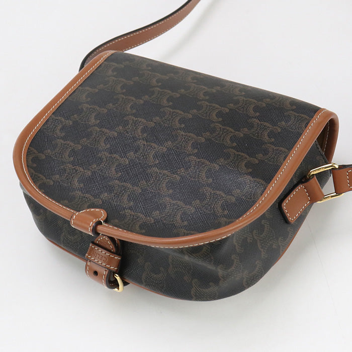 Bzj Lu Falco Triomphe Diagonal Bag Women Canvas Brown Travel Bag