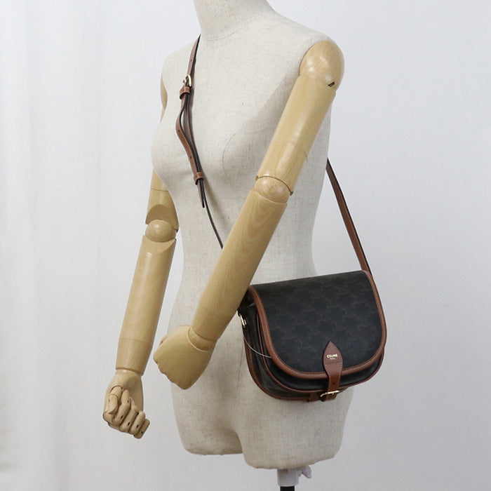 Bzj Lu Falco Triomphe Diagonal Bag Women Canvas Brown Travel Bag