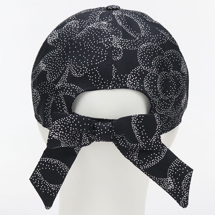 Chanel Camelia cap silk Black Hat