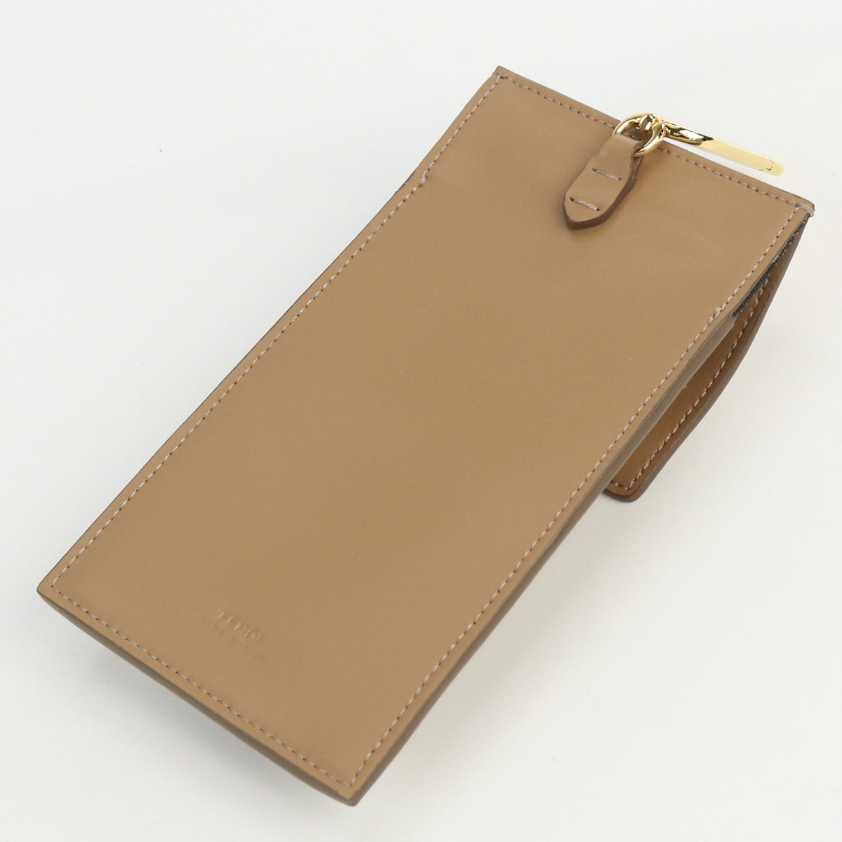 Fendi 7As047 Smartphone Pouch Pouch Fur Women Handbag Brown Travel Bag