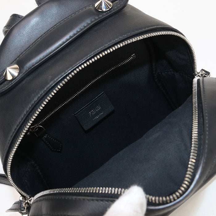 Fendi 8Bz038 Backpack Women Leather Black Small