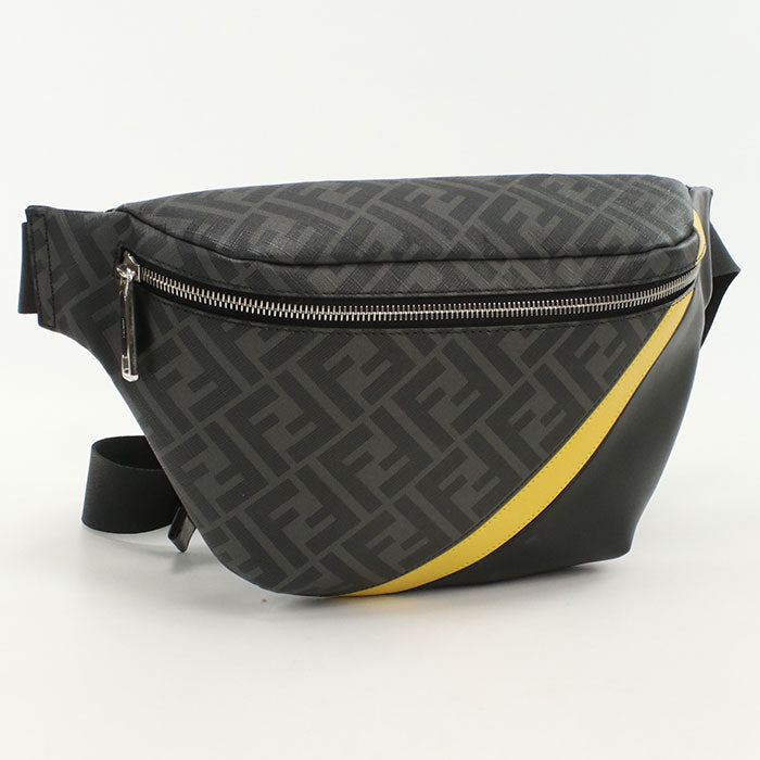 Fendi 7Va434 Belt Bag Diagonal Body Bag Pvc Mens Brown