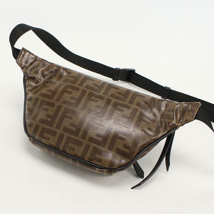 Fendi 7Va446 Body Bag Zucca Belt Bag Crossbody Bag Brown