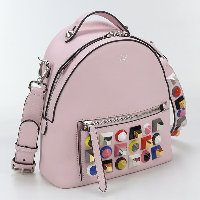 Fendi 8Bt281 2Way Shoulder Bag Women Leather Pink