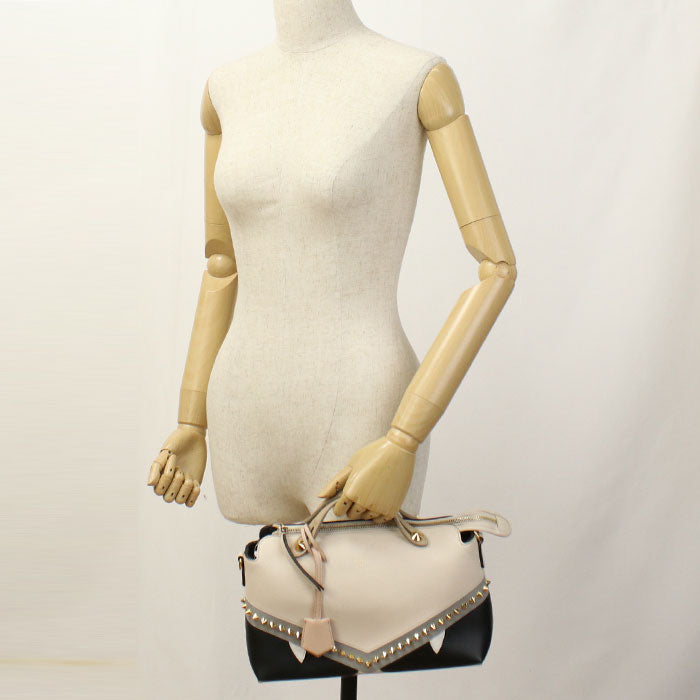 Fendi 8Bl124 By The Way Mediumbugs Monster Eye Handbag Beige Travel Bag