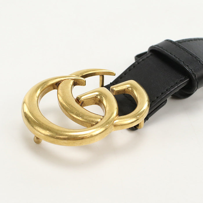 Gucci AP00T belt GG Marmont Double Leather Black Accessory
