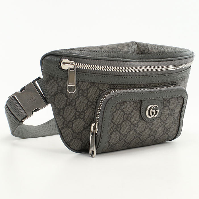 Gucci Belt Ofidia body GG Supreme Canvas Gray Accessory