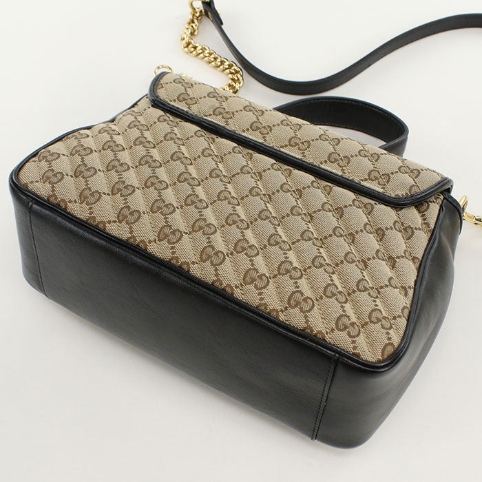 Gucci GG Marmont 2WAY GG Canvas Brown Handbag