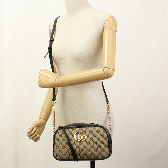 Gucci camera GG Marmont Diagonal Beige Small Crossbody Bag