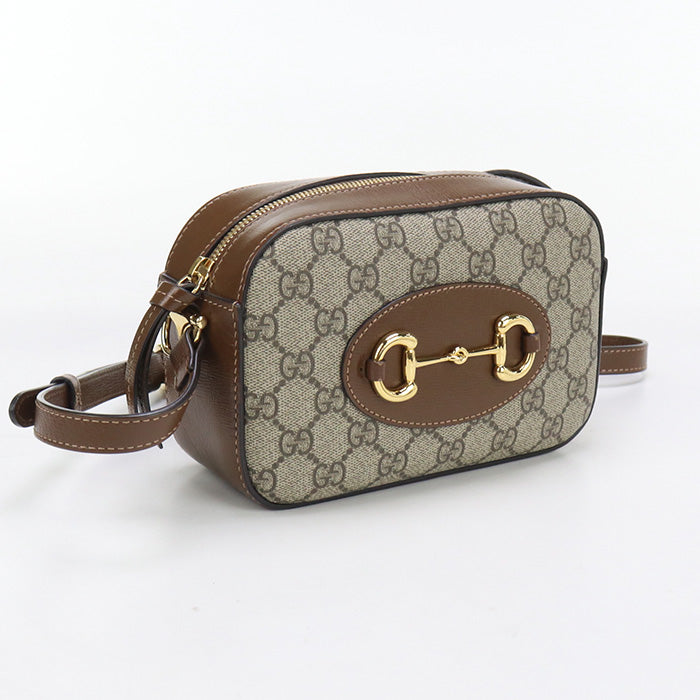 Gucci Horsebit camera GG Supreme Brown Small Shoulder Bag