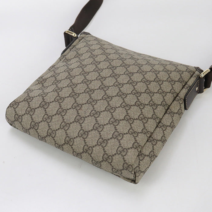 Gucci GG Supreme Diagonal GG Supreme Canvas Beige Shoulder Bag