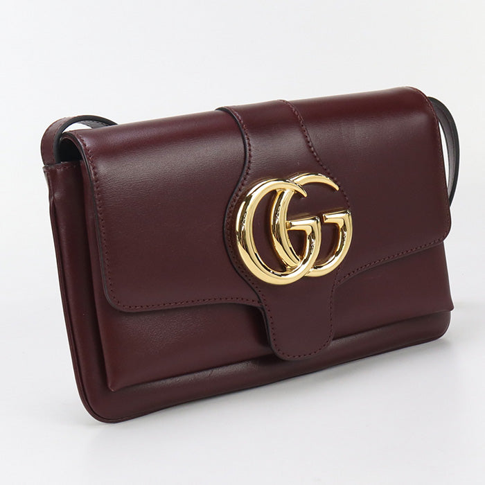 Gucci GG Marmont Diagonal Leather Red Shoulder Bag