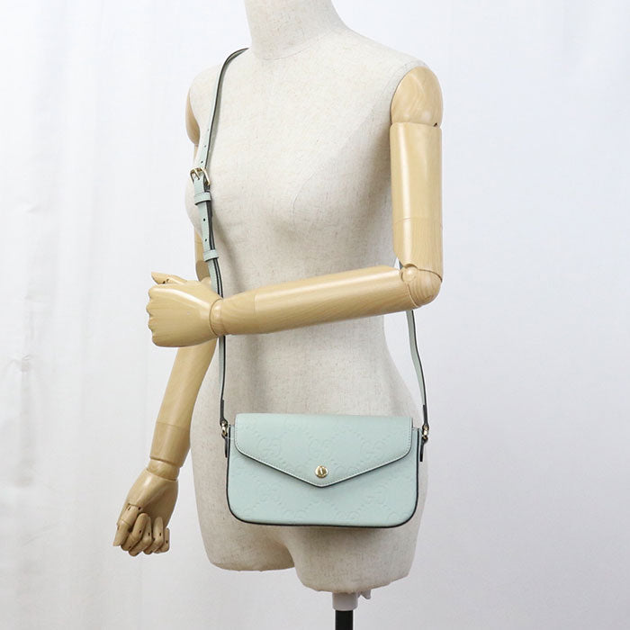 Gucci GG Super Leather Green Mini Shoulder Bag