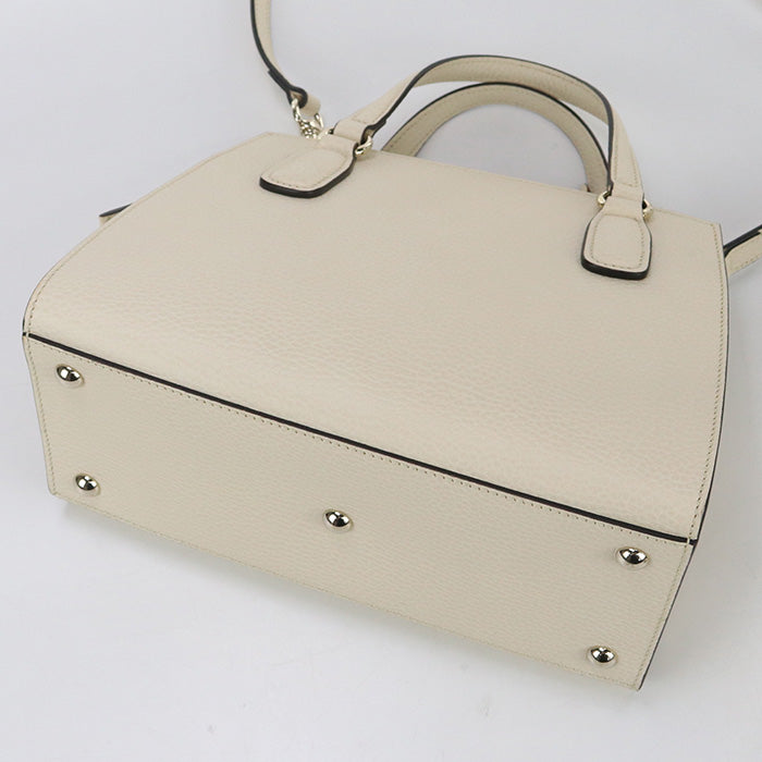 Gucci CAO0G 2WAY Soho Leather White Tote Bag