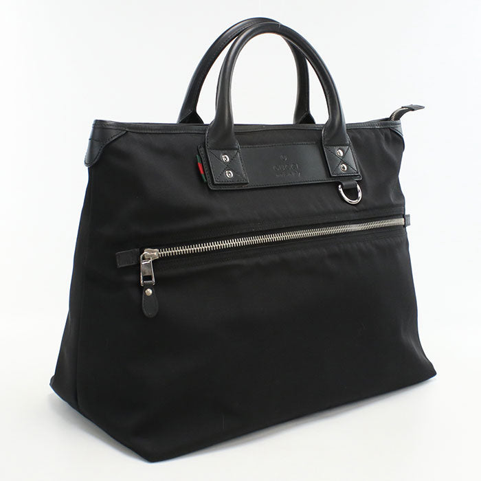 Gucci unisex Leather Nylon Black Tote Bag