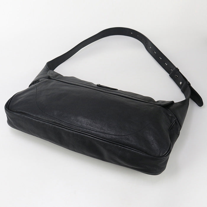 Gucci Double G Leather Black Shoulder Bag