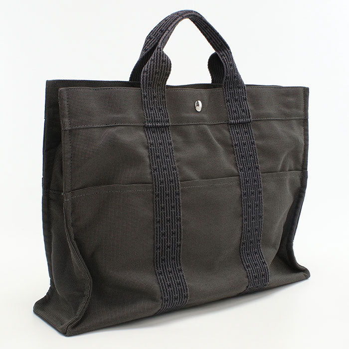 Hermes Her Line Mm Tote Bag Unisex Canvas Gray Usdhe99370011