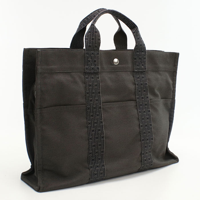 Hermes Her Line Mm Tote Bag Unisex Canvas Gray Usdhe99372011