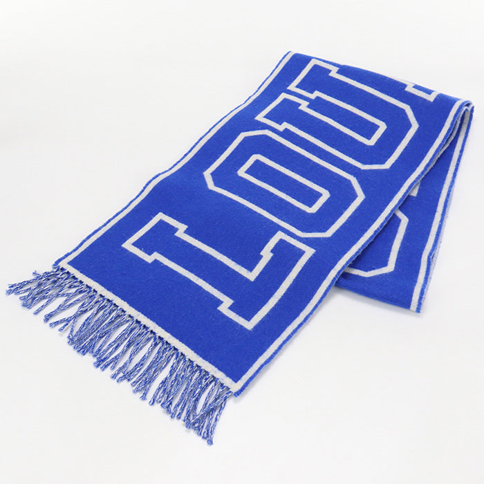 Louis Vuitton M71318 muffler Echarpe City Scarf Wool Blue
