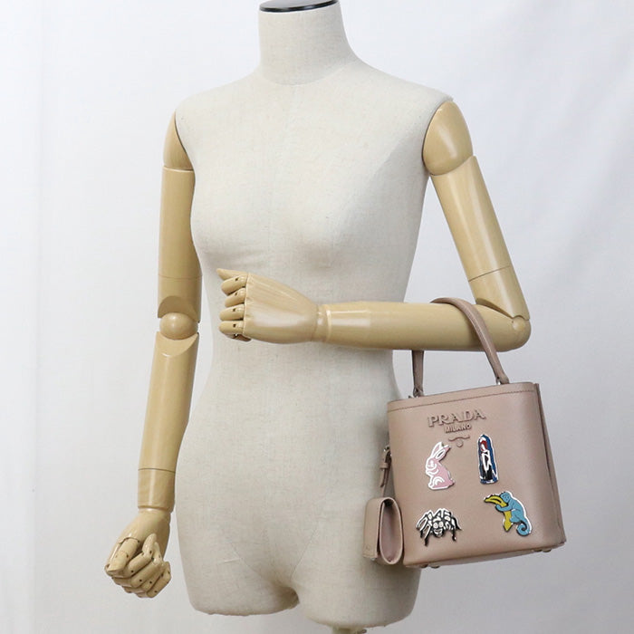 Erx Saffiano Panniers Handbag Women Leather Pink Travel Bag