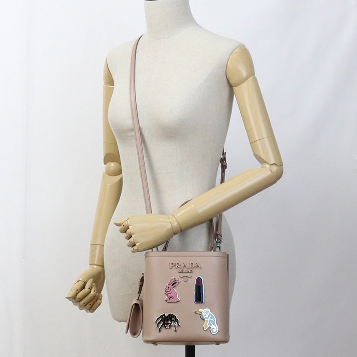 Erx Saffiano Panniers Handbag Women Leather Pink Travel Bag