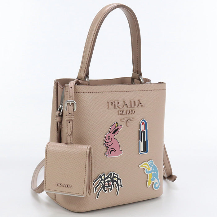 Erx Saffiano Panniers Handbag Women Leather Pink Travel Bag