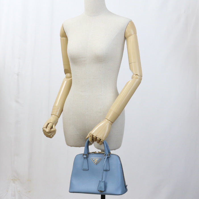 Way Handbag Safiano Hand Shoulder Bag Women Leather Blue