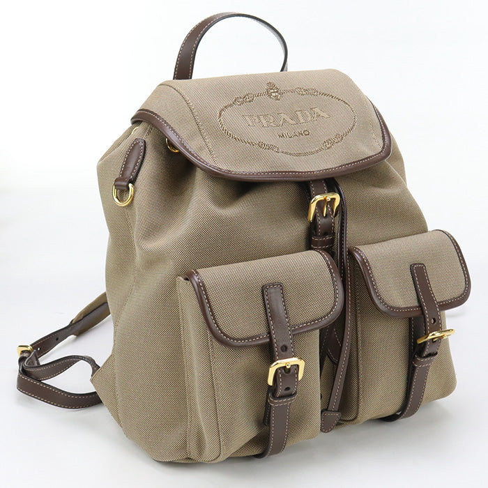 Backpack Jacquard Backpack Jacquard Women Handbag Beige Logo