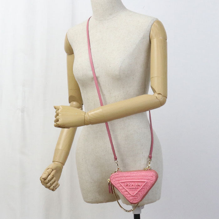 Fmc Shoulder Bag Crochet Mini Pouch Way Leather Raffia