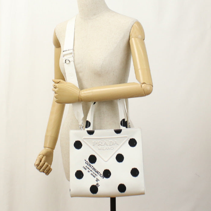 Way Tote Bag Shoulder Bag Women Canvas White