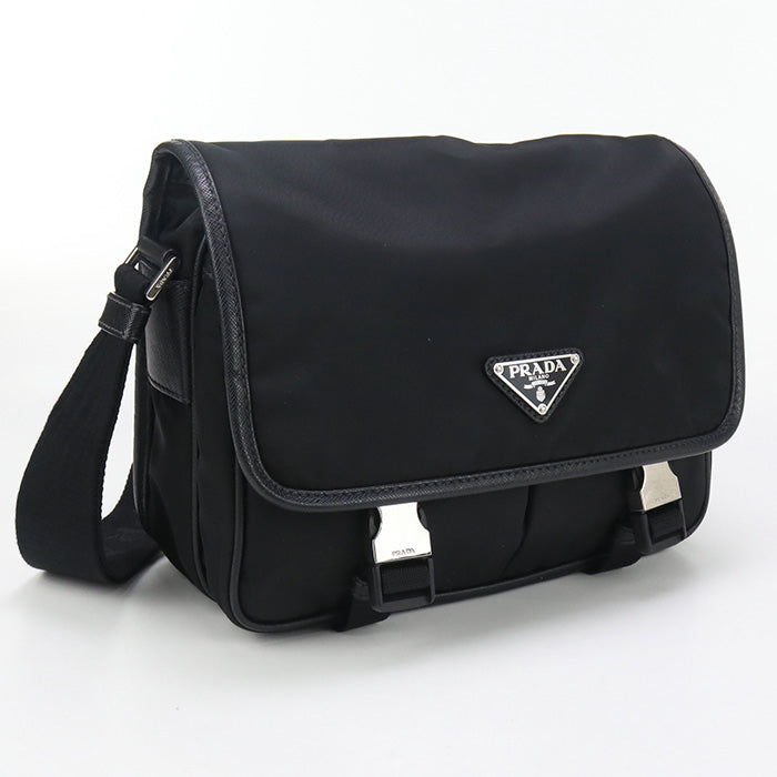 Shoulder Bag Safiano Messenger Bag Mens Leather Nylon