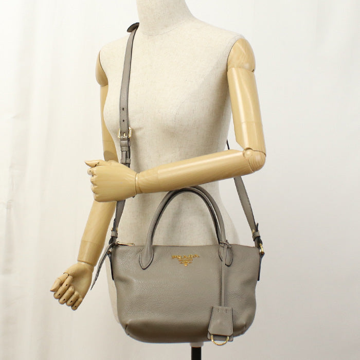 Viterodino Way Handbag Gray Women Leather Travel Bag