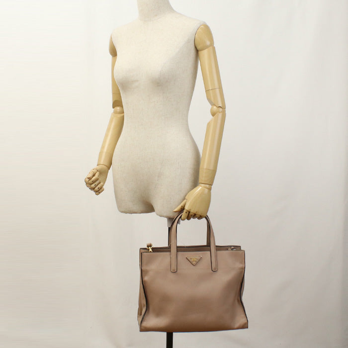 Way Tote Bag Safiano Women Leather Pink
