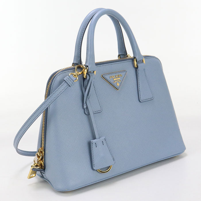 Way Handbag Safiano Women Leather Blue Travel Bag